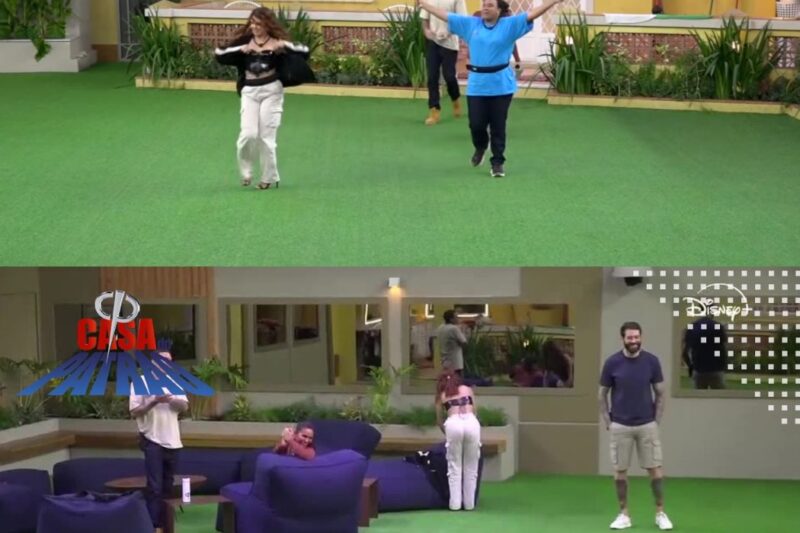 Comemoração inusitada? Nataly celebra vitória em prova e rola no chão da Casa do Patrão