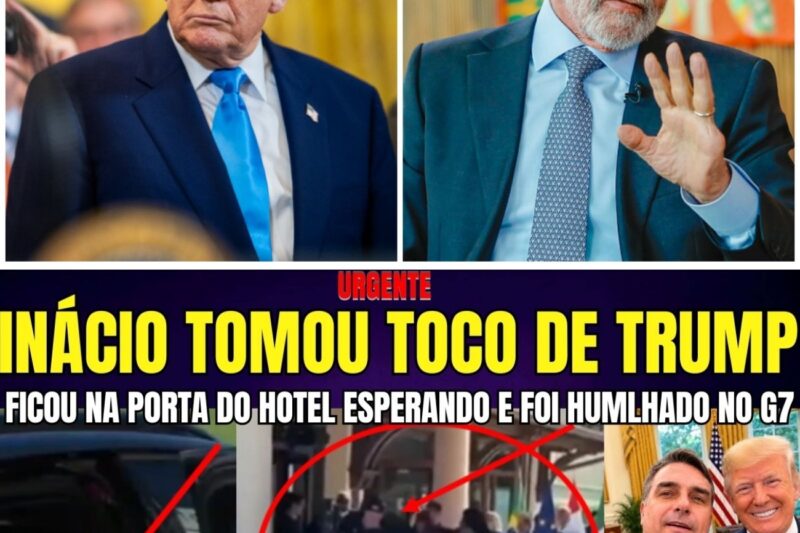 URGENTE HUMLHAÇÃO MUNDIAL! INÁCIO CHEGA DE PENETRA NO G7 E FICA ESPERANDO TRUMP NA PORTA E TOMA TOCO