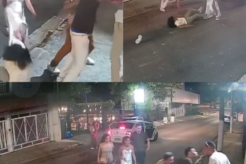 Noiva espanca mulher que pediu socorro em casamento e áudio vaza