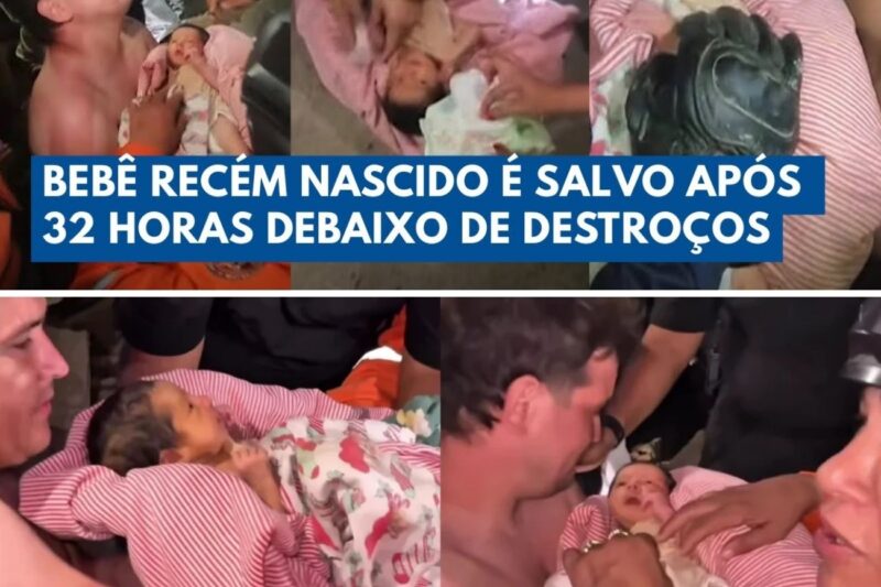 “POR FAVOR, ALGUÉM ME DIZ QUE ELE ESTÁ VIVO!” O emocionante resgate de um bebê de 18 dias que resistiu a 32 horas debaixo da poeira e dos destroços de um edifício na Venezuela.