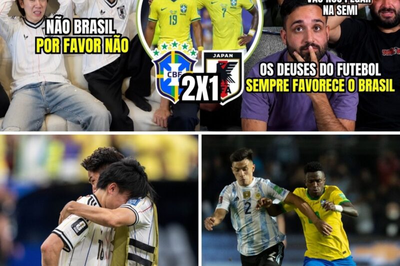 JAPONESES FRUSTRADOS COM A ELIMINAÇÃO PARA O BRASIL E ARGENTINOS EM CHOQUE DE PEGAR BRASIL NA SEMI