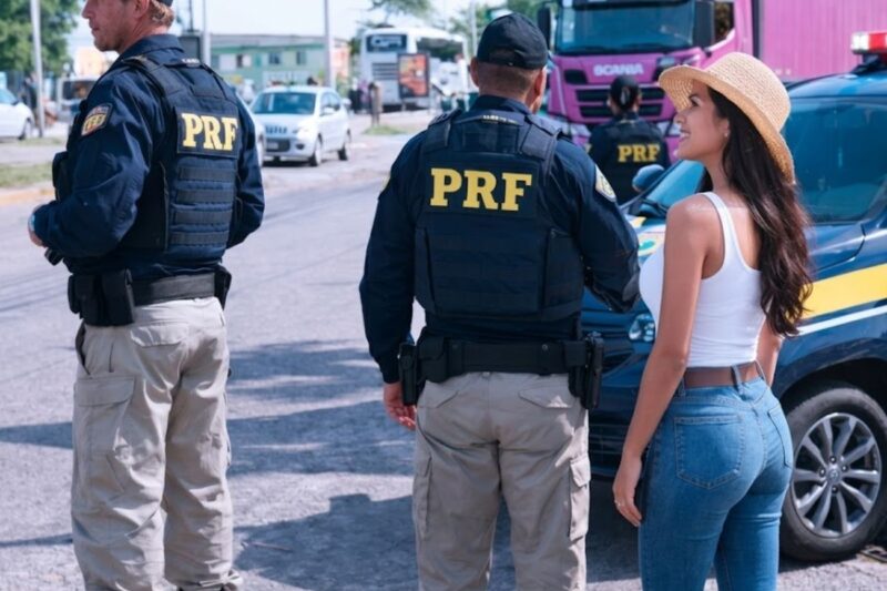 Pararam a CAMINHONEIRA errada —Horas depois chegou a cavalaria da PRF em viaturas.
