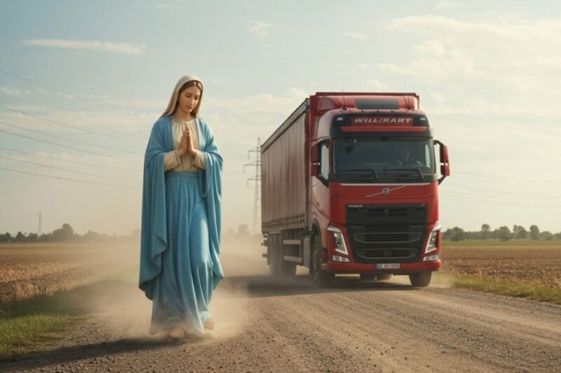 CAMINHONEIRO DEU CARONA PARA VIRGEM MARIA E ALGO ACONTECEU EM SUA VIDA DEPOIS…