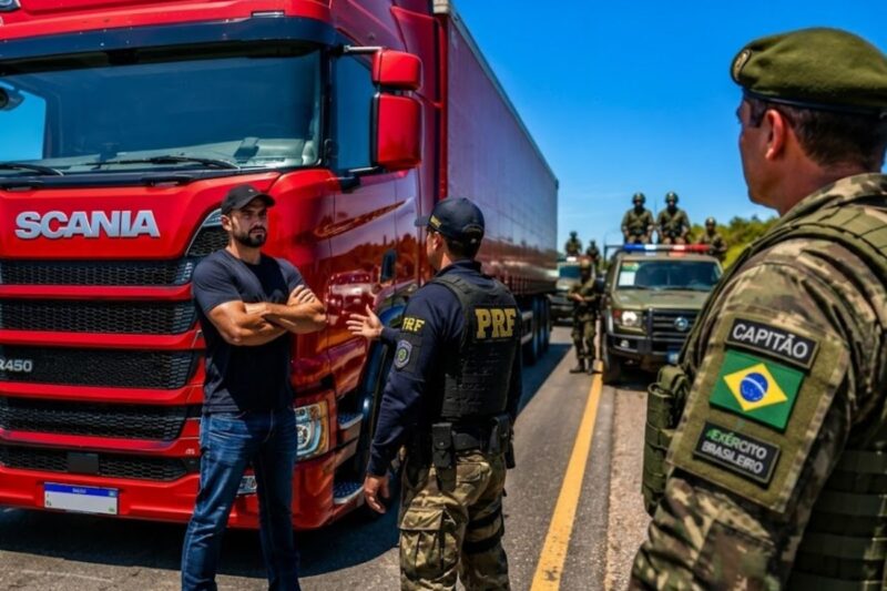 Pararam o CAMINHONEIR0 errado — minutos depois, 15 soldados em viaturas chegaram com um capitão