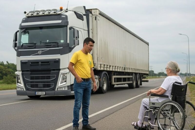 CAMINHONEIRO ENCONTROU IDOSA SOZINHA E ABANDONADA NA ESTRADA