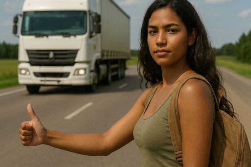 ELA PEDIU CARONA AO CAMINHONEIRO, MAS O QUE ELA QUERA ERA OUTRA COISA…