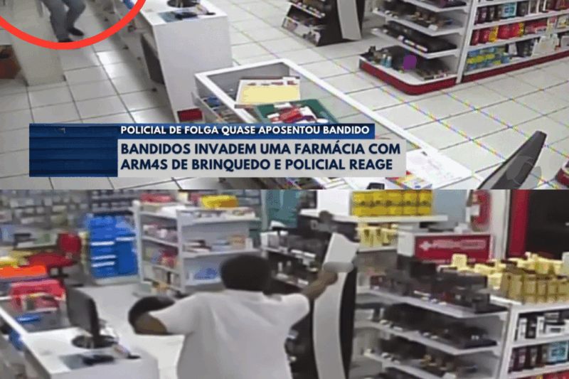 Policial Reage a Assalto em Farmácia e Criminosos Quase se Aposentam – Confronto Inesperado!