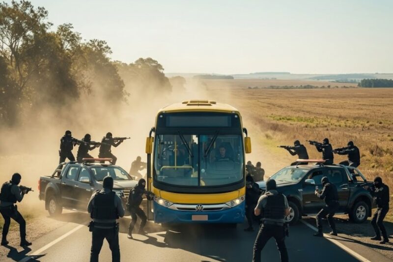 O PCC Parou Um Ônibus Na Estrada — Não Sabiam Que 50 Policiais À Paisana Estavam Dentro