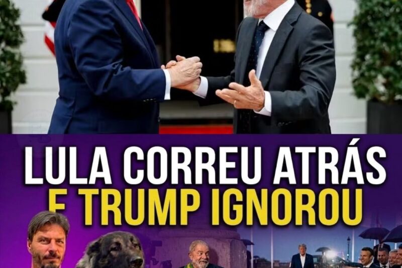 O PENETRA DO G7: Lula passa o maior vexame internacional do ano ao implorar por selfie com Trump nos Alpes
