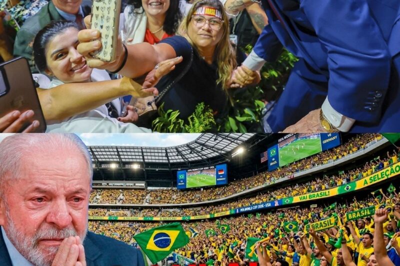 VERGONHA INTERNACIONAL! Lula tenta lacrar com vídeo para Seleção, é ESCRACHADO por multidão nos EUA e Globo tenta abafar o caso cortando o sinal