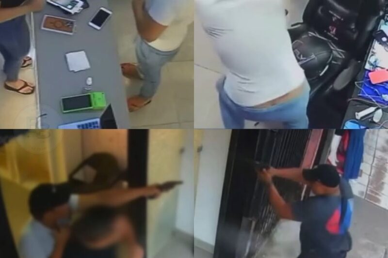 Policial civil reage ASSALTO em loja de celulares e bandidos fazem PLANO DE FUGA