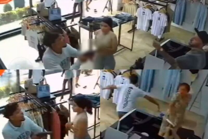 “ELA NÃ0 PENSOU DUAS VEZES!” – Câmeras flagram momento em que comerciante abre a gaveta durante assalto e muda o destino dos criminosos em segundos