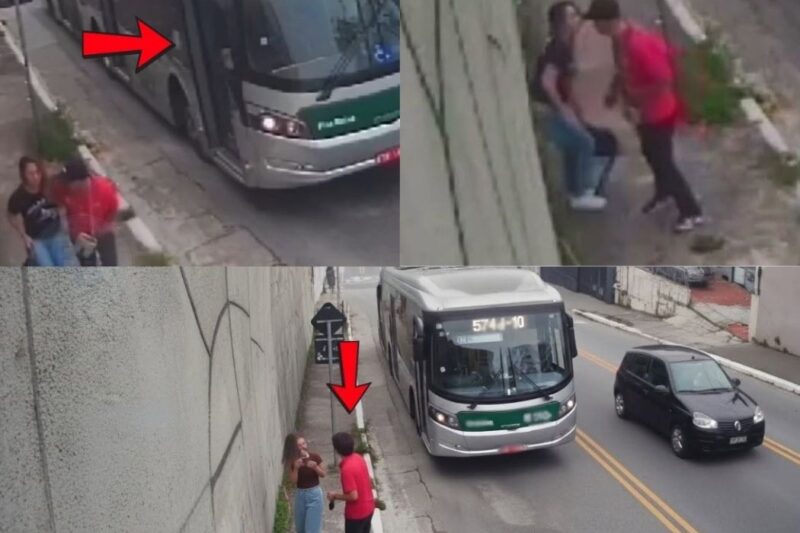 NEM TODO HERÓI USA CAPA: MOT0RISTA DE ÔNIBUS VIRA ANJO DA GUARDA E IMPEDE ABUSO