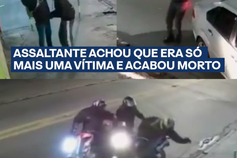 Policial Salva Motoqueiro De Assalto E Bandido Leva A Pior!
