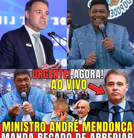 ANDRÉ MENDONÇA SURPREENDE EM EVENTO RELIGIOSO E MENÇÃO A VALDEMIRO SANTIAGO REACENDE DEBATE SOBRE FÉ, POLÍTICA E INFLUÊNCIA NO BRASIL