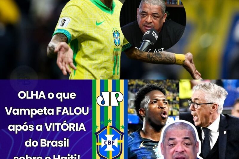 CHOQUE NA COPA! “Posso ser sincero?!” Vampeta solta os cachorros, detona segundo tempo e comentarista dispara: “Pegamos a baba do cachorro cansado!”