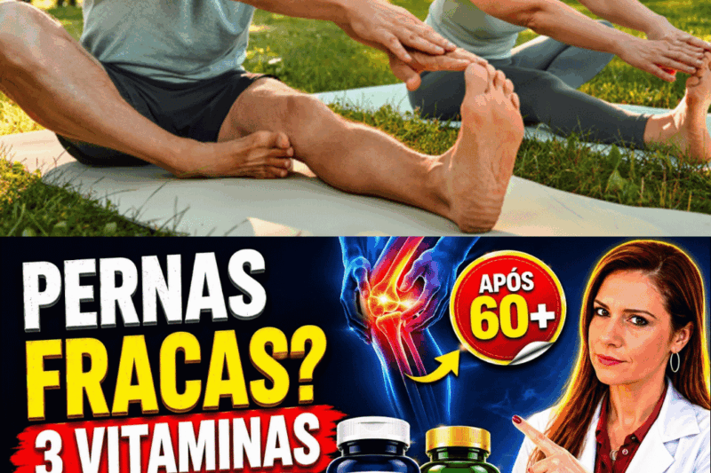 A farsa do envelhecimento: O segredo biológico que faz as pernas falharem após os 60 anos e as três vitaminas heróicas que devolvem a juventude aos músculos