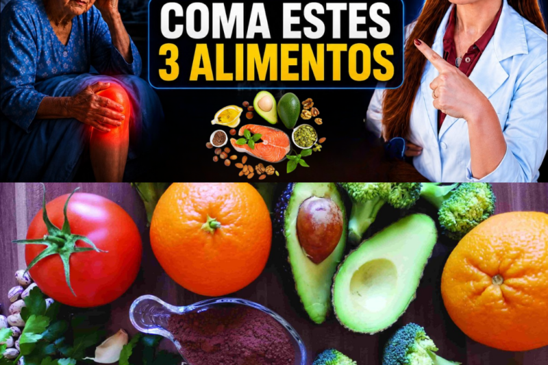 Após os 50 anos! Estudo revela os 3 alimentos comuns que salvam a pele e as articulações