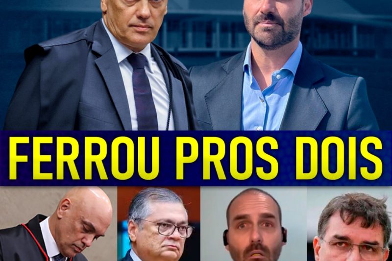 Plano internacional desmorona e Eduardo Bolsonaro chora de PÂNICO ABSOLUTO após Alexandre de Moraes engatilhar PRISÃO dele e de Flávio