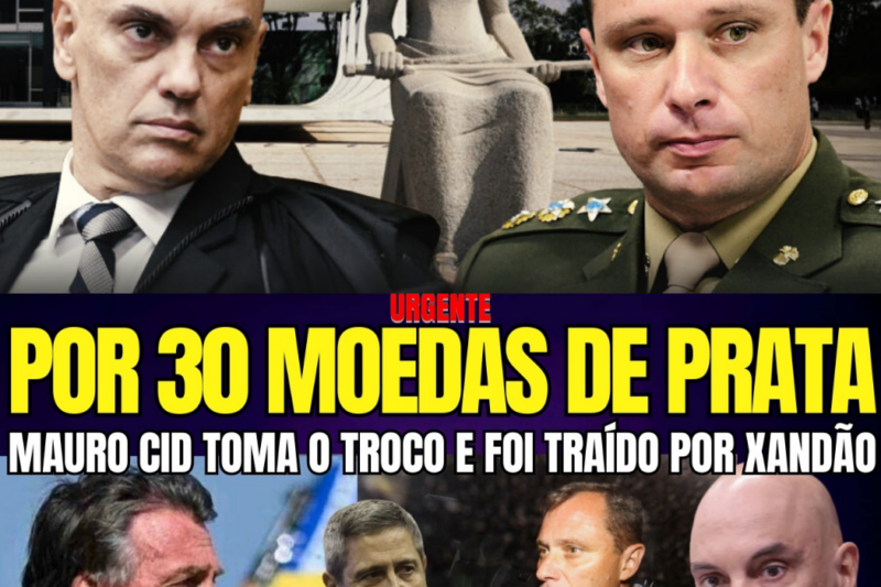 URGENTE: CID LEVA O TROCO, É TRAÍDO POR XANDÃO E MANIFESTAÇÃO GIGANTESCA PEDE LIBERDADE PARA BOLSONARO!