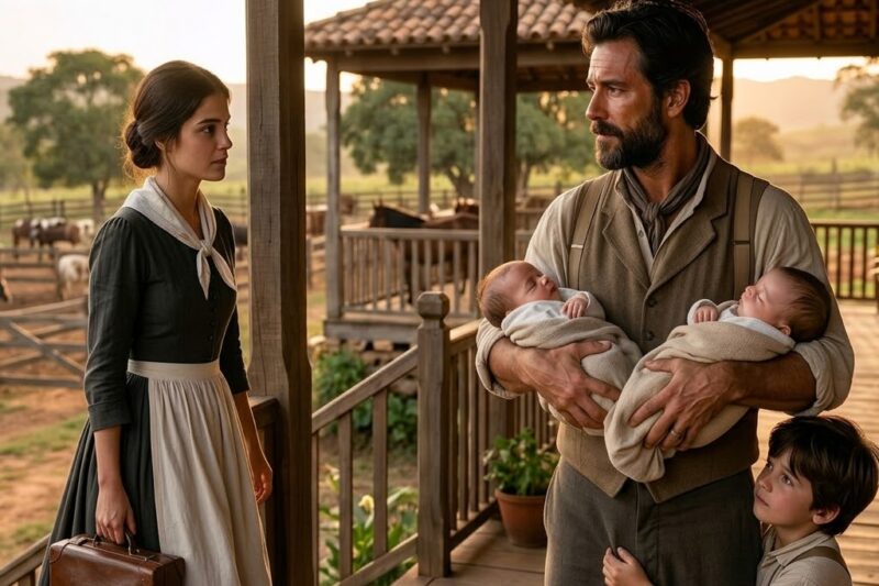Ela Chegou Pra Ser Apenas a Criada da Fazenda… Mas Encontrou um Pai e 3 Filhos Precisando de Uma Mãe
