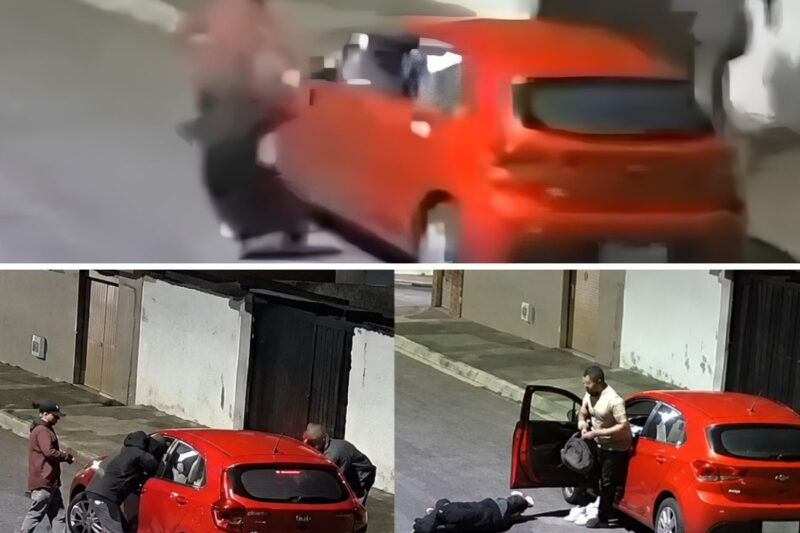 “AQUELA MÁQUINA VERMELHA JÁ É NOSSA, QUEBRA O VIDRO E PEGA A CHAVE QUE O MOTORISTA NÃO TEM PARA ONDE FUGIR!”: Cerco Criminoso A Veículo Termina Com Assaltante Morto Após Policial À Paisana Reagir A Tiros De Dentro Do Automóvel
