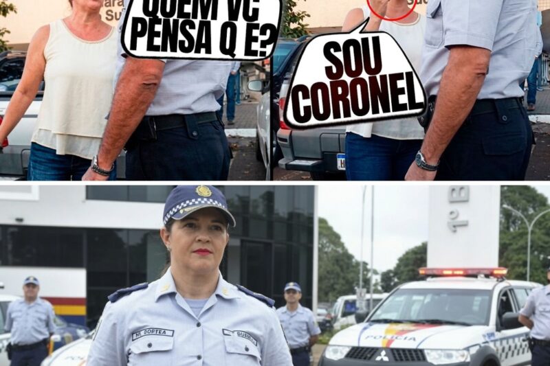 “TENHA DIGNIDADE! DIGA-ME SÓ COMO FOI QUE VOCÊ FALOU: ‘SAI PARA LÁ, PORRA!’? SOU APENAS CORONEL DA POLÍCIA. CORONEL SHEYLA!”: O Enquadro Histórico Que Desmantelou A Arrogância De Uma Guarnição No Trânsito, O Tapa Da Desonra E A Prisão Imediata Ordenada No Meio Da Rua