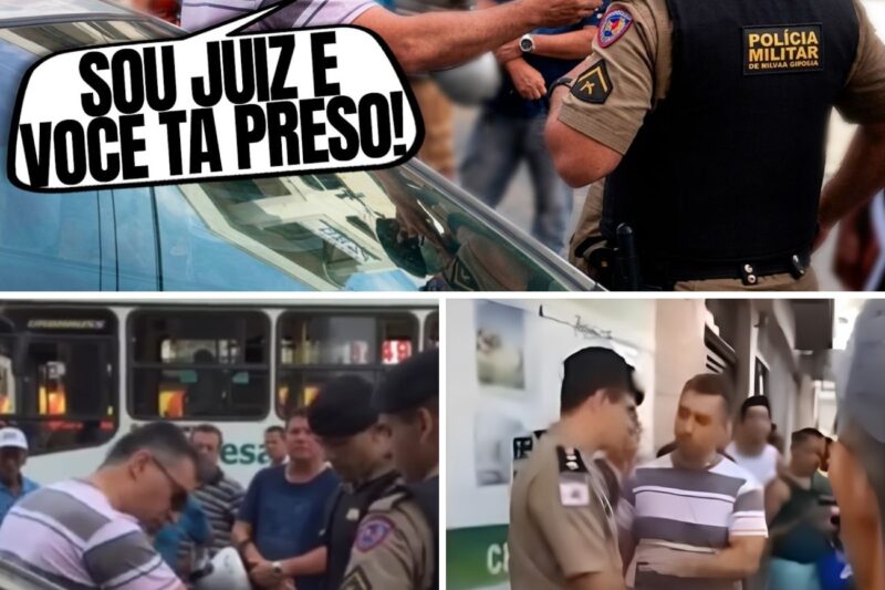 “QUERO VER QUEM É QUE VAI TER SACO ROXO PARA ME MULTAR!”: O Choque Absurdo Entre Oficial De Polícia E Juiz Na Garagem, A Manobra De Imobilização, O Tapa Na Cara E O Desespero De Joelhos No Meio Da Rua