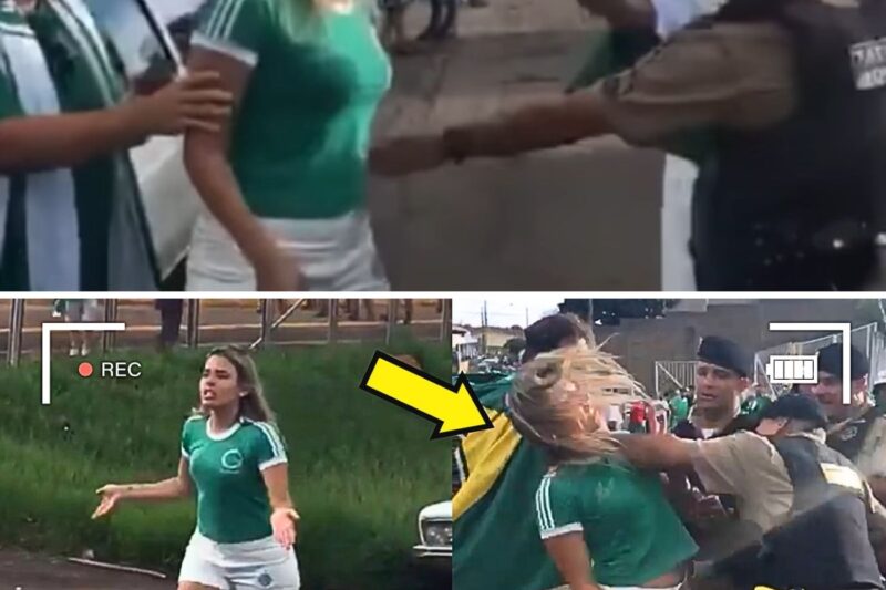 “QUEM É O COMANDANTE?!” — TORCEDORA QUE SE DIZ ADVOGADA INSULTA POLICIAIS EM BLOQUEIO DE ESTÁDIO, DISPARA XINGAMENTOS DE BAIXO CALÃO E ACABA AGREDIDA COM SOCO POR AGENTE APÓS PROVOCAÇÃO EXTREMA