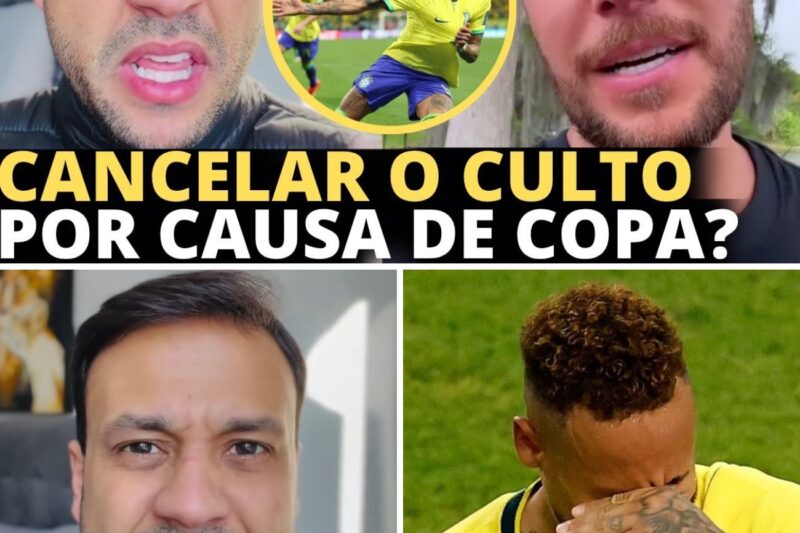 “É UMA VERGONHA TROCAR JEOVÁ POR NEYMAR! SE VOCÊ QUER VER JOGO, NÃO DEVERIA DIZER QUE CRISTO É SEU SENHOR!”: Pastor da Lagoinha Detona Cancelamento de Cultos por Causa da Seleção Brasileira e Gera Guerra Santa Entre Teólogos e Torcedores