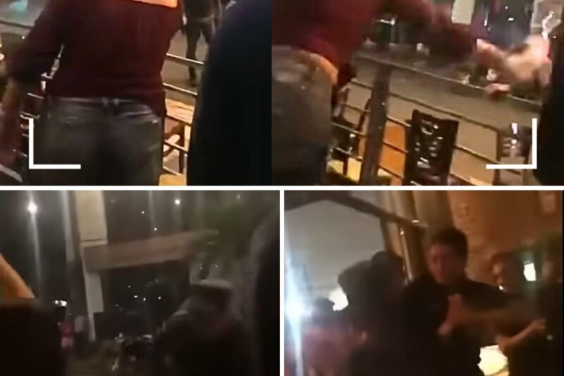 “CUSTAVA TER RESPEITO, MAS PREFERIU IR PRESA APÓS APANHAR DA POLÍCIA!”: Mulher Surta na Praça Popular em Cuiabá, Desfere Insultos e Atira Cerveja no Rosto de Policial, que Salta Grade de Proteção e Lança Ataque Tático Contra a Agressora