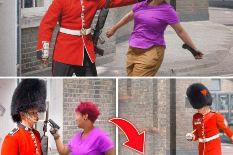 “EU VOU TIRAR ESSA FOTO DE QUALQUER JEITO OU VOCÊ VAI SE ARREPENDER!”: A Arrogância Inacreditável de Turista que Puxou Arma Contra Guarda Real Rompe Limites Internacionais e Termina com Nocaute Brutal nas Calçadas de Londres