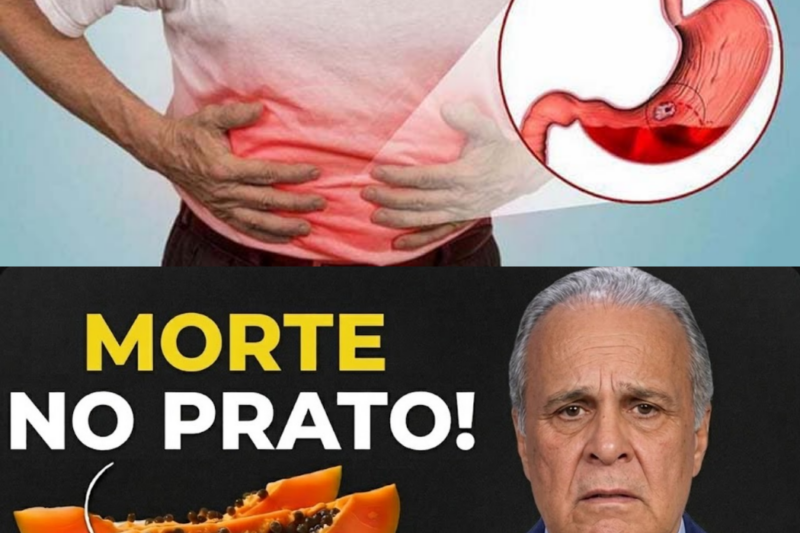 O VENENO LARANJA: Como o Mamão Pode Estar Destruindo a Sua Digestão e Sabotando o Seu Remédio de Uso Contínuo