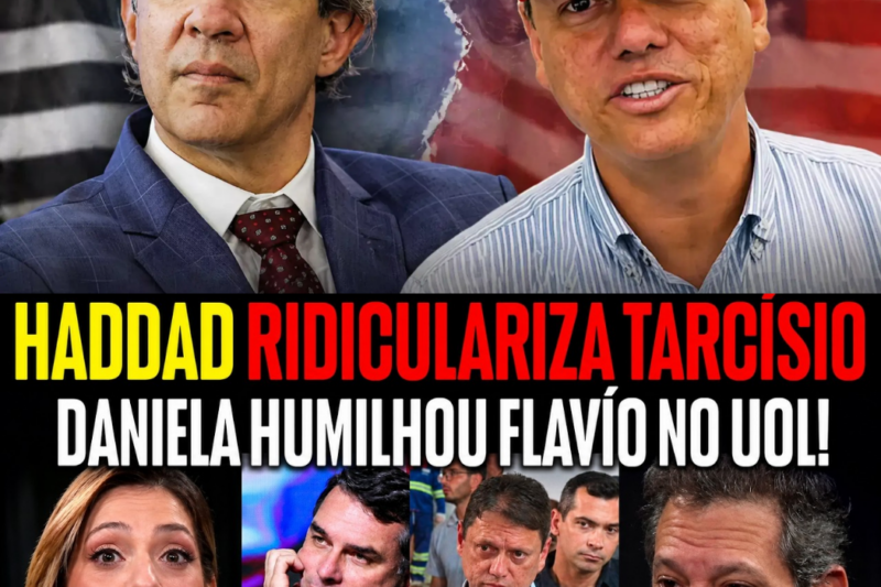 HADDAD DETONA TARCÍSIO E FLÁVIO BOLSONARO NO UOL: “ENRIQUECEU SEM TRABALHAR” E “FLETE COM O FASCISMO!”
