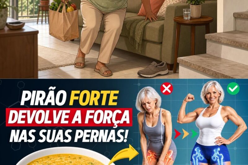 O “Pirão da Força” que está chocando os especialistas! Você sente suas pernas fracas ou perdeu a massa muscular? Esqueça os tratamentos caros; este prato simples, consumido tradicionalmente, é o segredo esquecido para reconstruir seus músculos em tempo recorde, mesmo após os 70 anos. É a solução natural que a maioria não conhece e que está devolvendo a mobilidade para milhares de idosos pelo Brasil. Quer descobrir a receita e os segredos dessa nutrição poderosa? Confira todos os detalhes no primeiro comentário!