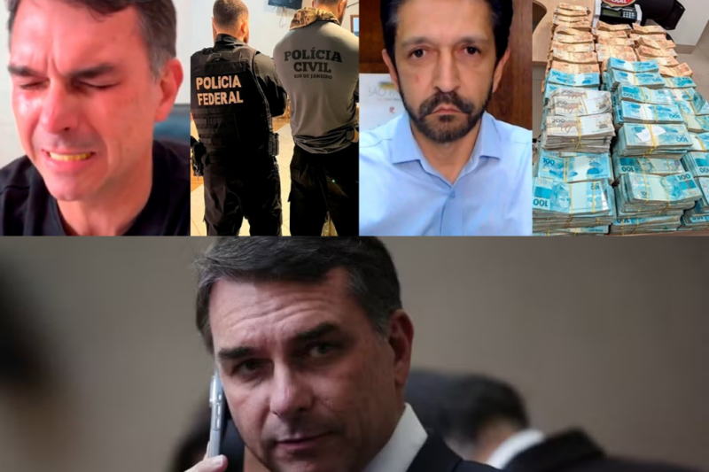 O Castelo de Cartas do Clã Bolsonaro Desmorona: Flávio Bolsonaro Chora de Desespero com Mega-Operação da Polícia e Desvio Bilionário