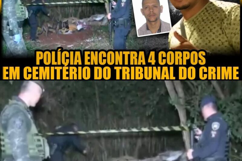 FUNKEIRO É ENCONTRADO EM CEMITÉRIO DO TRIBUNAL DO CRIME