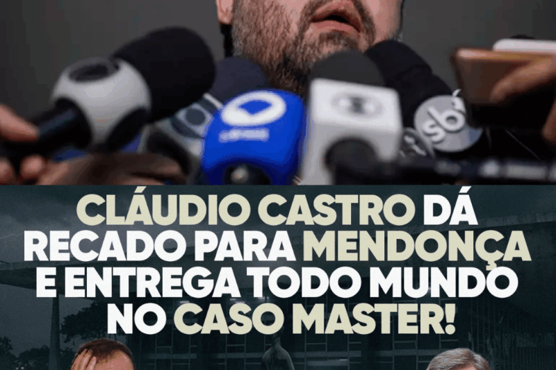 O Efeito Dominó Do Caso Master: Cláudio Castro Atira Para Todos Os Lados E Envolve Filho De Ministro Do STF No Escândalo De Nova York