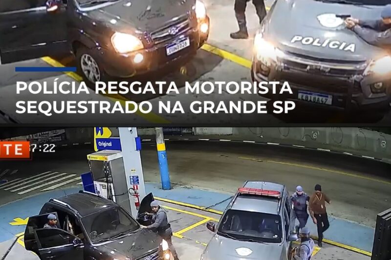 Ação Estratégica: Polícia Intercepta Veículo em Posto de Combustíveis e Salva Motorista de Sequestro na Grande São Paulo