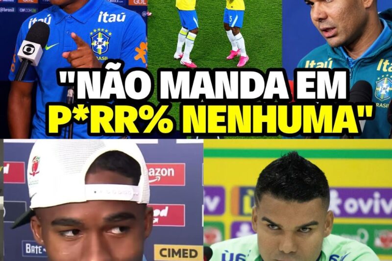 “ELE NÃO MANDA AQUI!” O CLIMA PESA NA SELEÇÃO BRASILEIRA: A DECLARAÇÃO POLÊMICA DE CASEMIRO SOBRE ENDRICK E OS BASTIDORES DE UMA TRETA ANUNCIADA