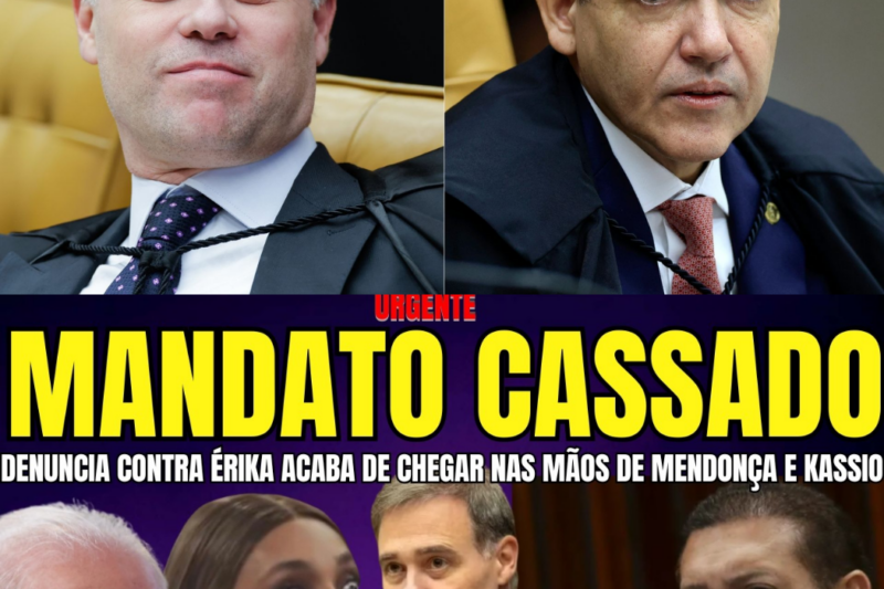 CHOQUE: ÉRICA HILTON PODE PERDER MANDATO APÓS DENÚNCIA EXPLOSIVA CHEGAR NAS MÃOS DE MENDONÇA E KASSIO NUNES