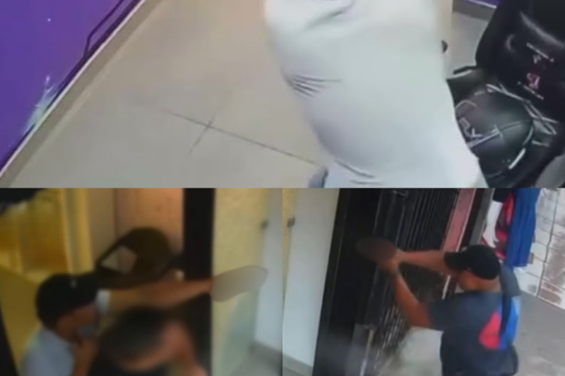 Policial civil reage a assalto violento em loja de celulares e criminosos usam reféns como escudo humano em fuga desesperada na zona leste
