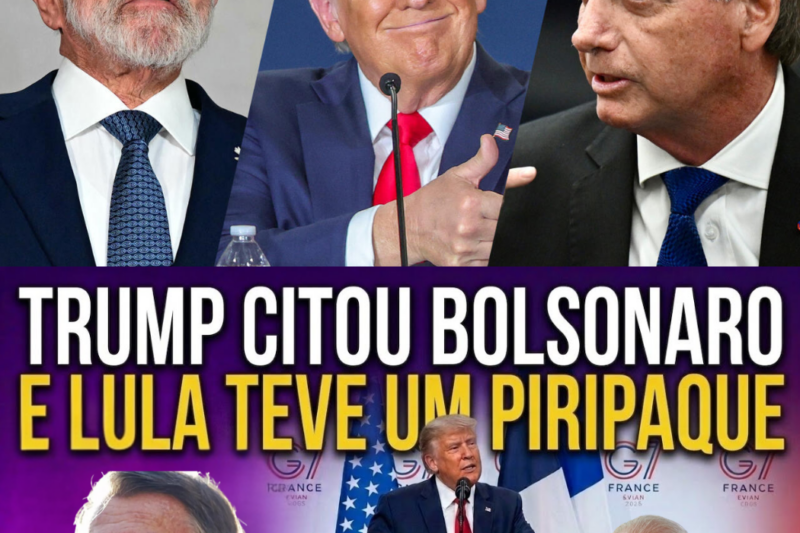 Vexame internacional no G7: Donald Trump elogia Bolsonaro e aplica dura bronca em Lula diante das maiores potências do planeta