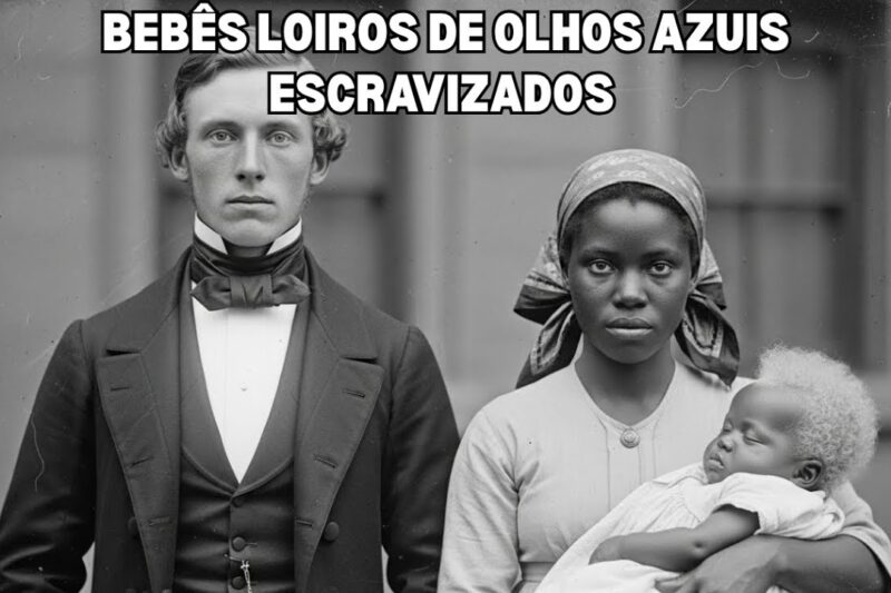 No Paraná foram descobertos vários bebês escravos nascidos com olhos azuis e cabelos loiros, todos…
