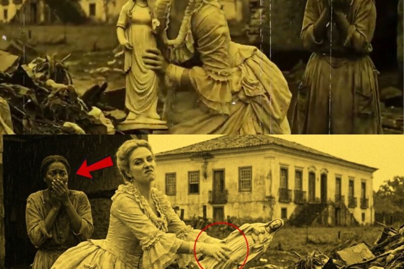 A SINHÁ JOGOU A IMAGEM DE SANTO VELHA DA ESCRAVA NO LIXO! ELA NÃO SABIA QUE DENTRO DO GESSO TINHA…