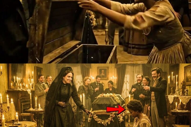 NO VELÓRIO A VIÚVA DEU UM BAÚ PODRE DE HERANÇA À ESCRAVA! TODOS RIRAM MAS O FUNDO FALSO…