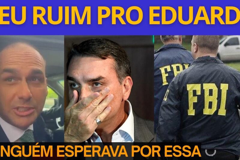 THIAGO DOS REIS VAI PRA CIMA DE EDUARDO BOLSONARO E FBI RECEBE INFORMAÇÕES BOMBA! VAI SER PRESO LÁ!!