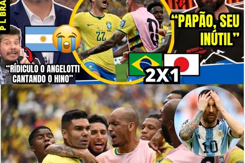 A Revolta e o Desespero Argentino com a Vitória Épica do Brasil sobre o Japão na Copa do Mundo