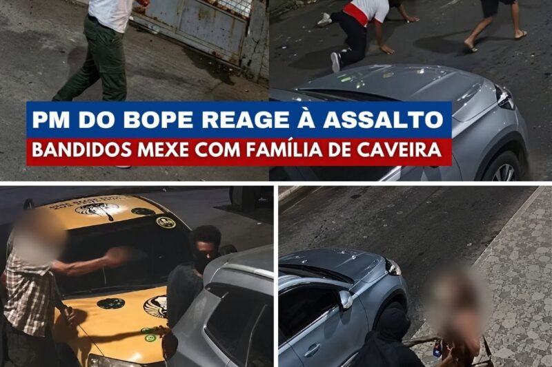 ELES NÃO SABIAM! Bandidos tentam assaltar família na calçada, mas descobrem da pior forma que a vítima era uma CAVEIRA DO BOPE