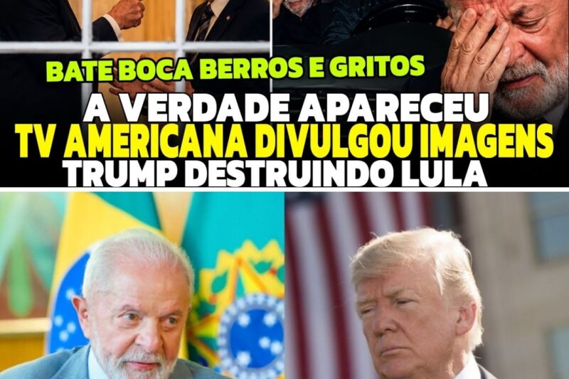 URGENTE! TV dos EUA DIVULGOU os GRITOS e BERROS TRUMP DESTRUIU LULA e ELE SAI CHORANDO HUMILHADO!
